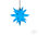 Herrnhuter Stern Kunststoff für Aussen und Innenverwendung 40cm blau